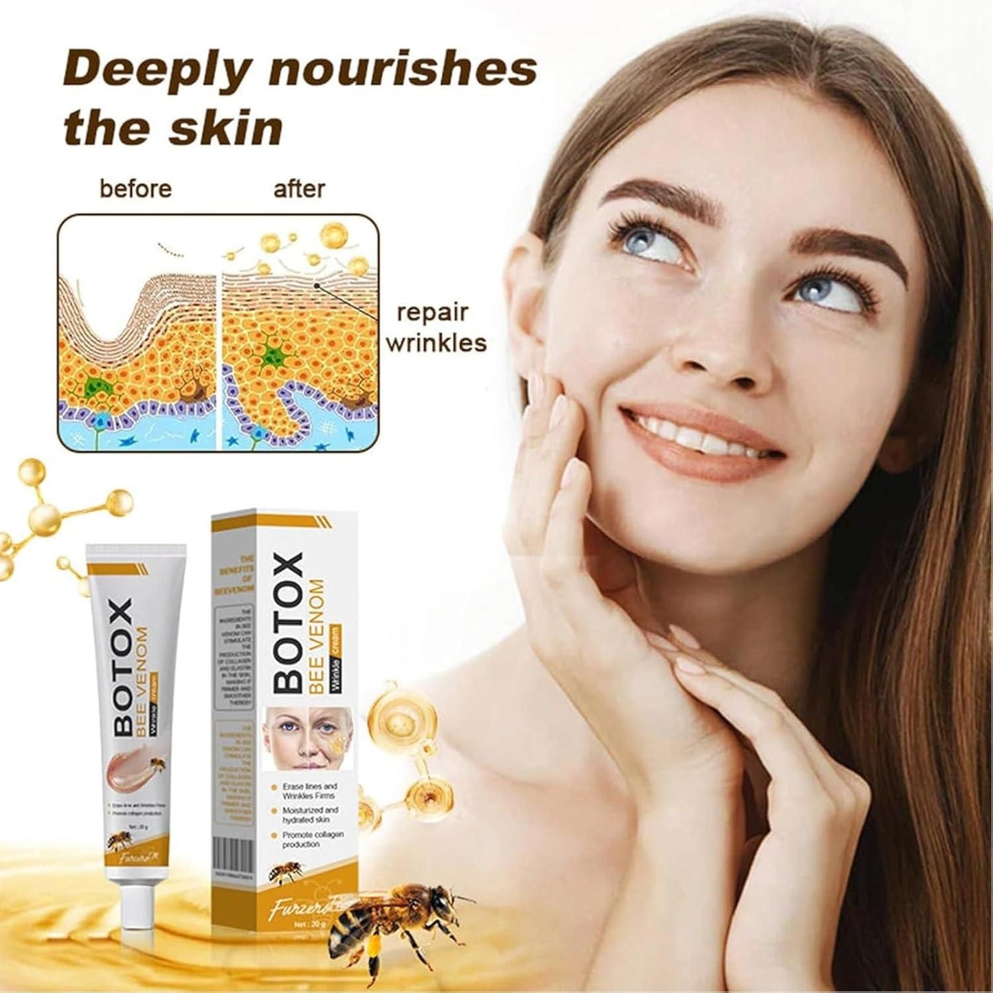 BOTOX™ - Bee Venom Wrinkle Repair Cream 🐝✨ (Buy 1 Get 1 Free 🔥)